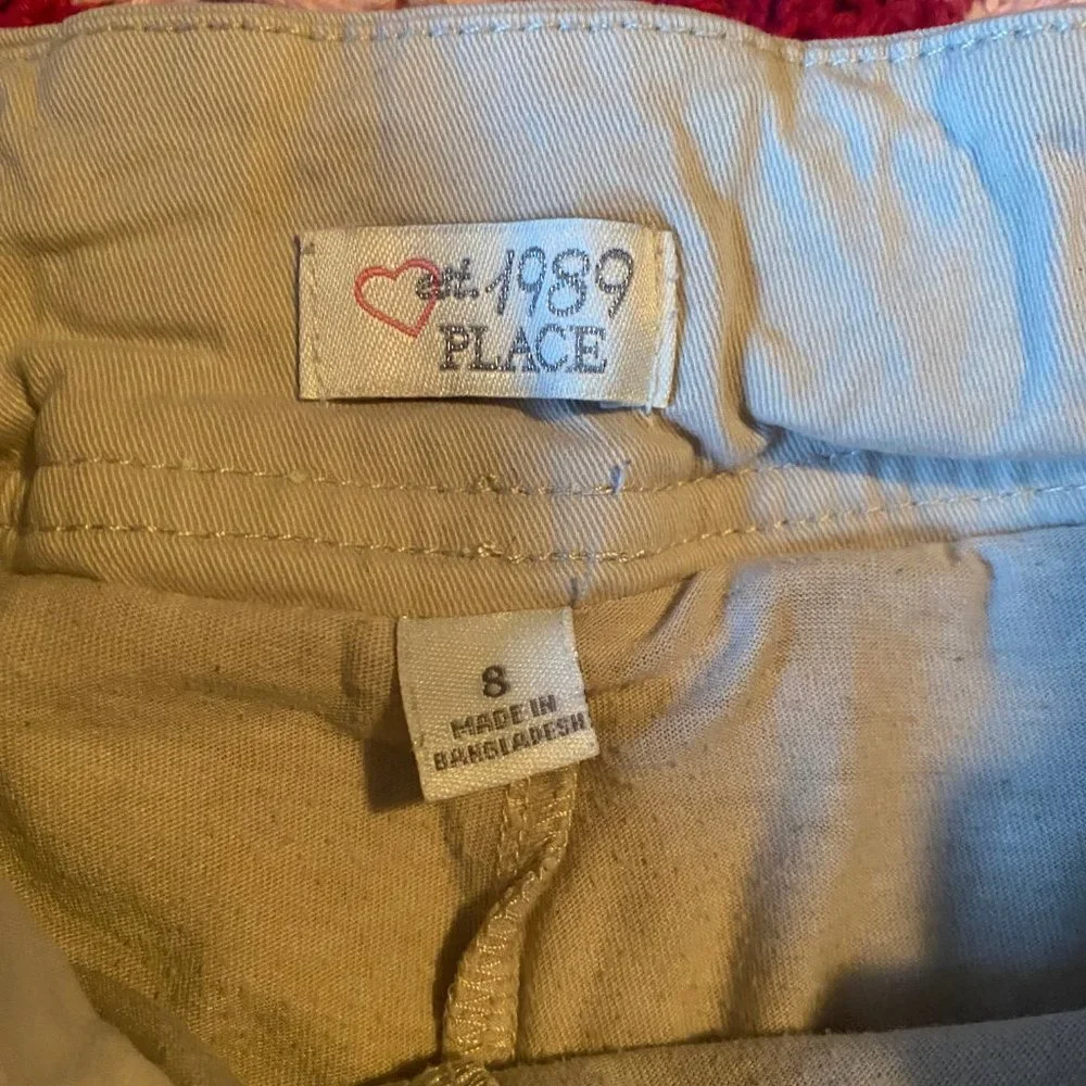 The Children's Place Uniform Khaki Skort‎ skirt/shorts sz 8